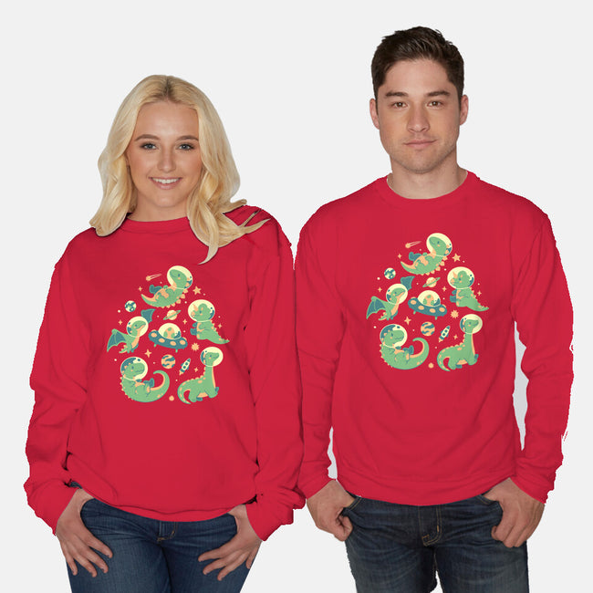 Dinonauts-Unisex-Crew Neck-Sweatshirt-eduely