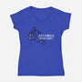 Studio Derpy-Womens-V-Neck-Tee-rocketman_art