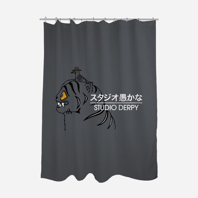Studio Derpy-None-Polyester-Shower Curtain-rocketman_art