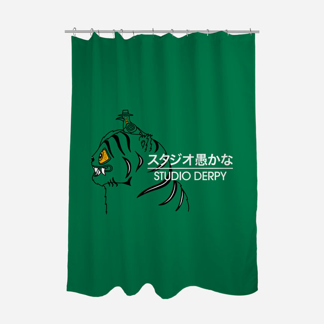 Studio Derpy-None-Polyester-Shower Curtain-rocketman_art