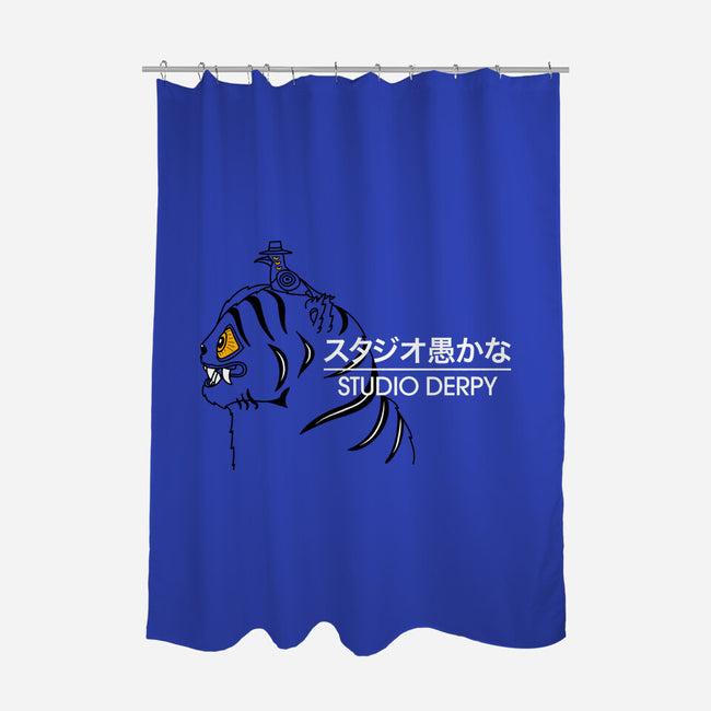 Studio Derpy-None-Polyester-Shower Curtain-rocketman_art