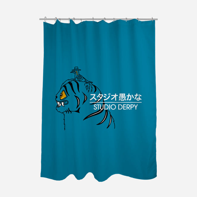 Studio Derpy-None-Polyester-Shower Curtain-rocketman_art