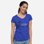 Studio Derpy-Womens-V-Neck-Tee-rocketman_art