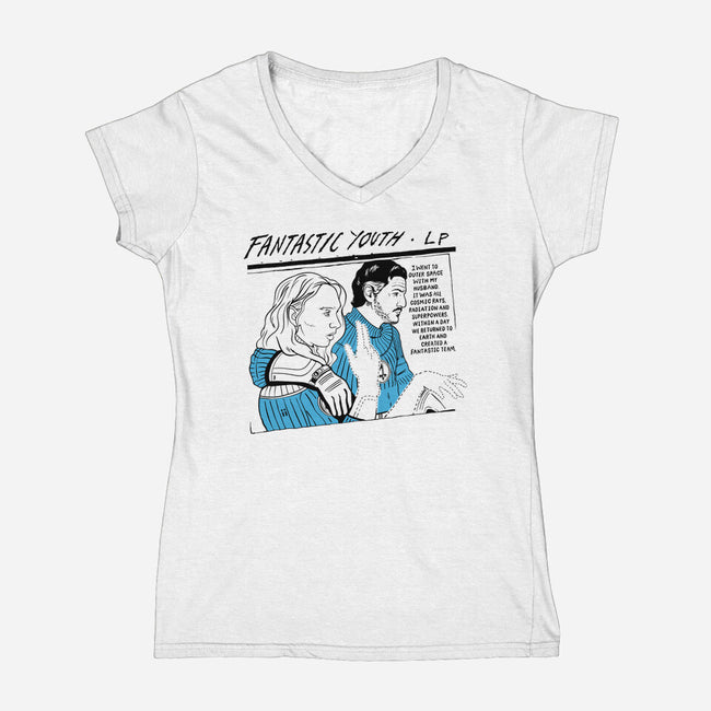 Fantastic Youth-Womens-V-Neck-Tee-demonigote