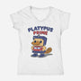 Platypus Prime-Womens-V-Neck-Tee-Loobs