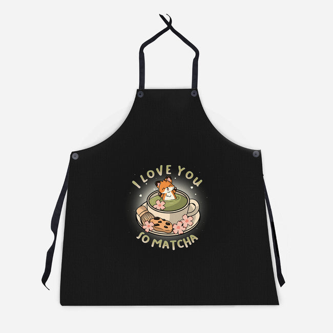 I Love You So Matcha-Unisex-Kitchen-Apron-Freecheese