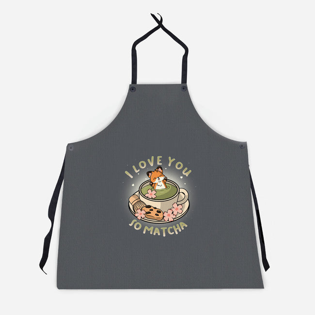 I Love You So Matcha-Unisex-Kitchen-Apron-Freecheese