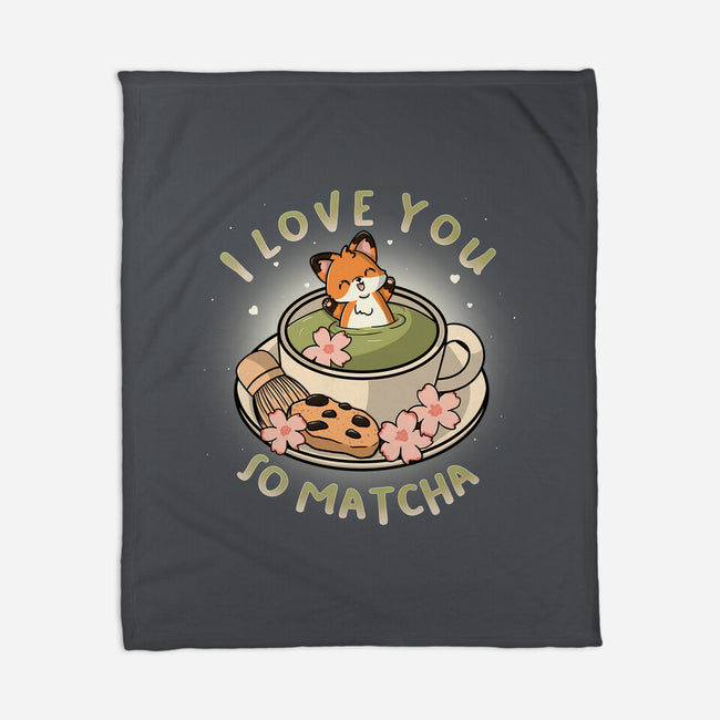 I Love You So Matcha-None-Fleece-Blanket-Freecheese