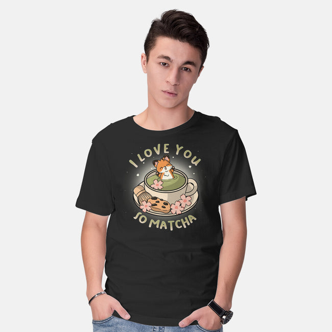 I Love You So Matcha-Mens-Basic-Tee-Freecheese