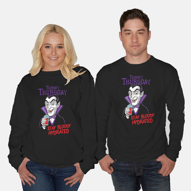 Thirsty Thursday-Unisex-Crew Neck-Sweatshirt-P1yu5h