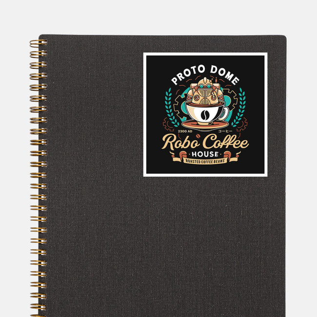 Proto Dome Robo Coffee Crest-None-Glossy-Sticker-LAGELANTEE