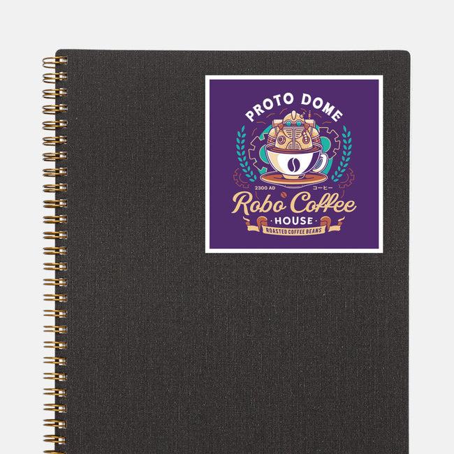 Proto Dome Robo Coffee Crest-None-Glossy-Sticker-LAGELANTEE