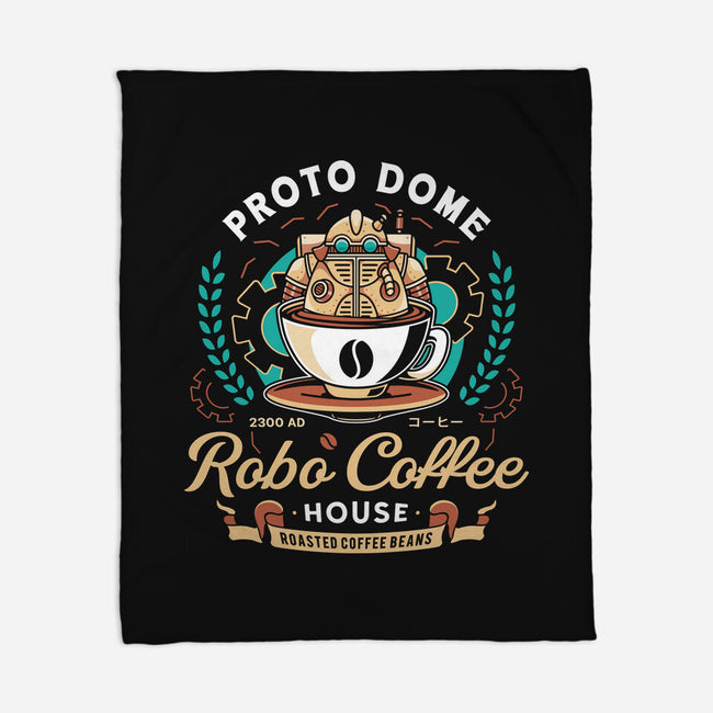 Proto Dome Robo Coffee Crest-None-Fleece-Blanket-LAGELANTEE