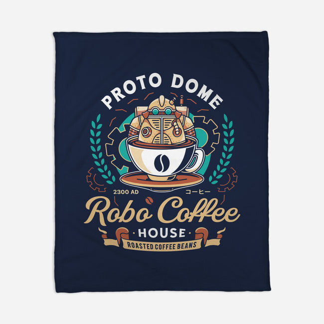 Proto Dome Robo Coffee Crest-None-Fleece-Blanket-LAGELANTEE