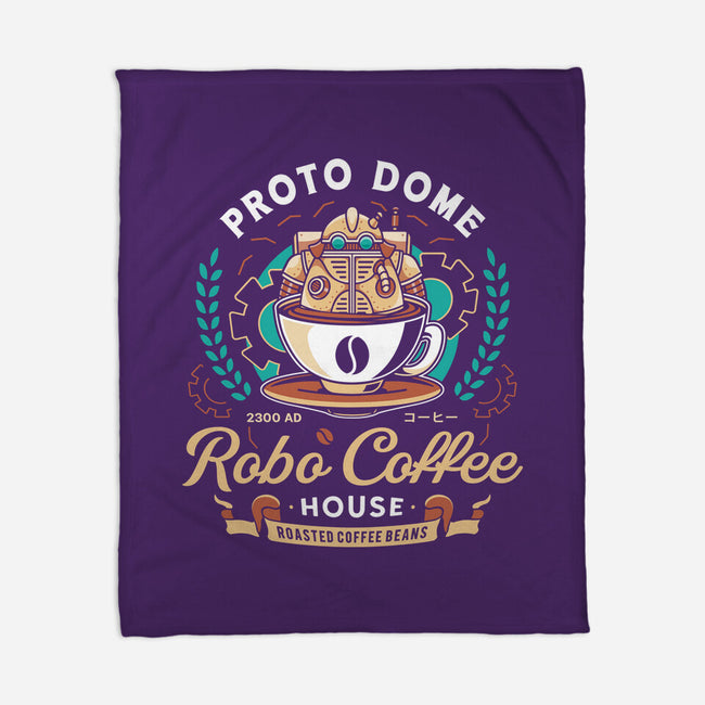 Proto Dome Robo Coffee Crest-None-Fleece-Blanket-LAGELANTEE