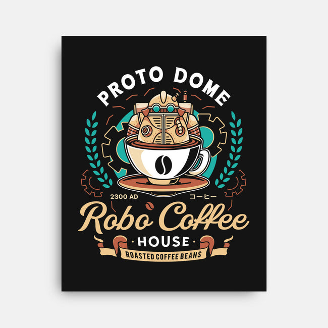 Proto Dome Robo Coffee Crest-None-Stretched-Canvas-LAGELANTEE