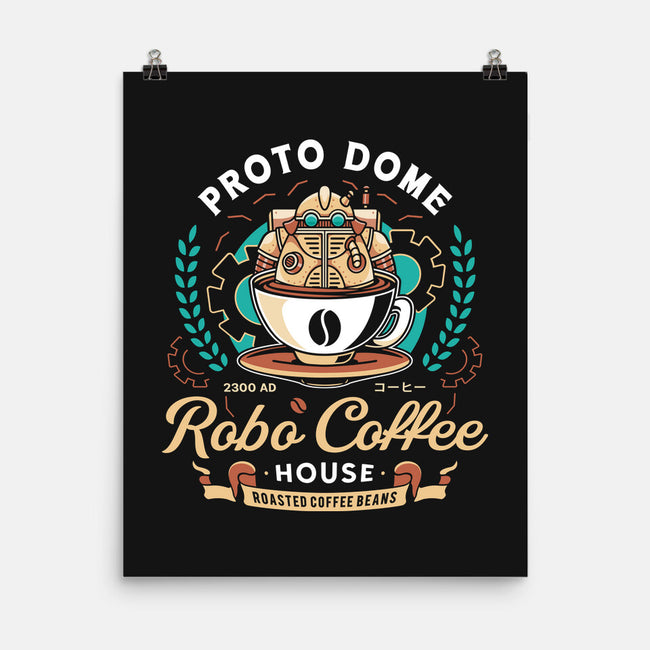 Proto Dome Robo Coffee Crest-None-Matte-Poster-LAGELANTEE