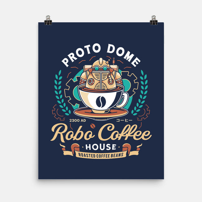 Proto Dome Robo Coffee Crest-None-Matte-Poster-LAGELANTEE