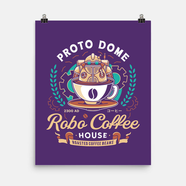 Proto Dome Robo Coffee Crest-None-Matte-Poster-LAGELANTEE