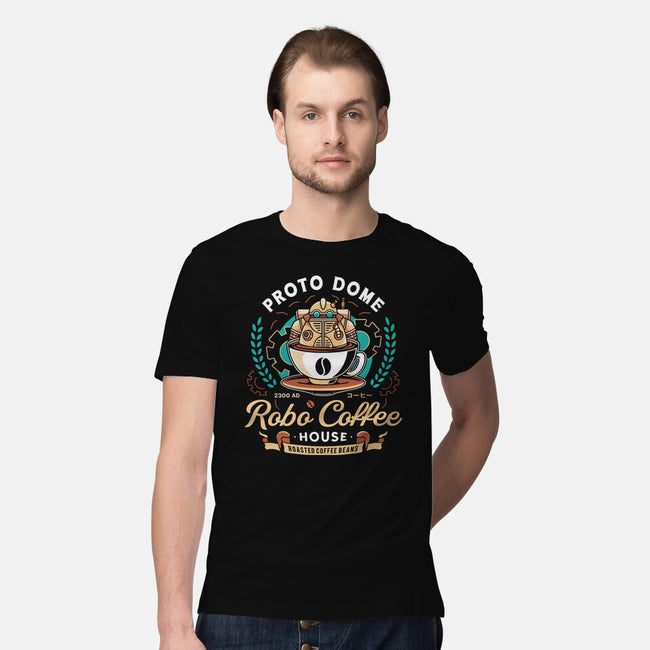 Proto Dome Robo Coffee Crest-Mens-Premium-Tee-LAGELANTEE