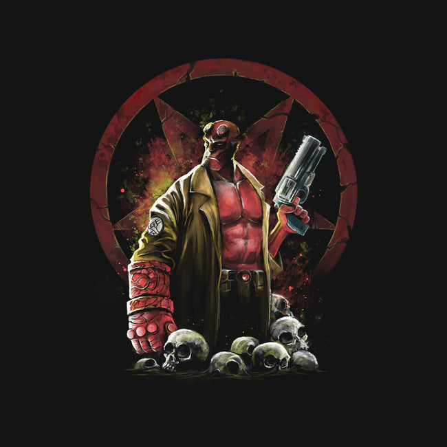 Painting Of The Half-Demon-None-Polyester-Shower Curtain-zascanauta