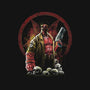 Painting Of The Half-Demon-Womens-Fitted-Tee-zascanauta