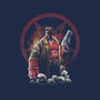 Painting Of The Half-Demon-None-Polyester-Shower Curtain-zascanauta