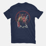 Painting Of The Half-Demon-Womens-Fitted-Tee-zascanauta