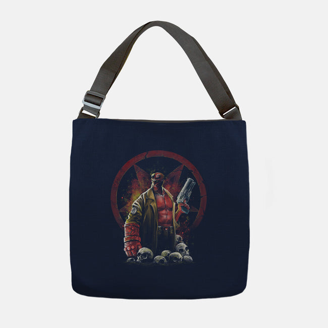 Painting Of The Half-Demon-None-Adjustable Tote-Bag-zascanauta