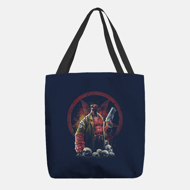 Painting Of The Half-Demon-None-Basic Tote-Bag-zascanauta