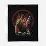 Painting Of The Half-Demon-None-Fleece-Blanket-zascanauta