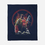 Painting Of The Half-Demon-None-Fleece-Blanket-zascanauta