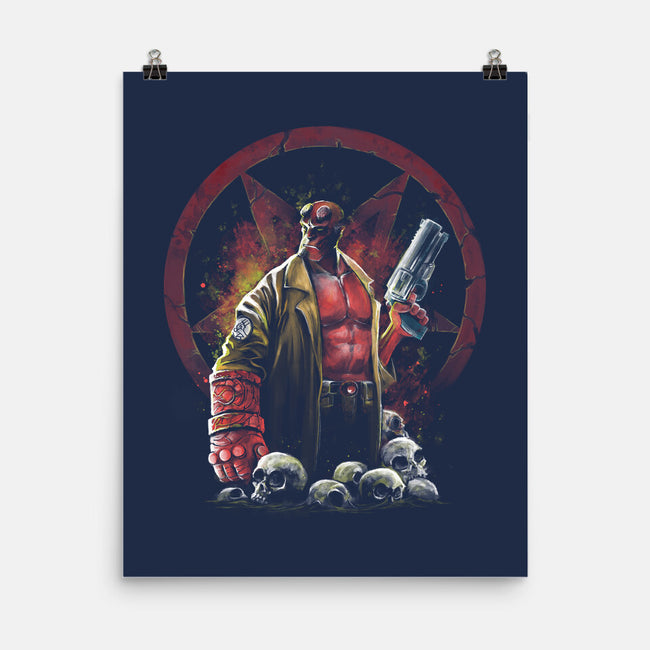 Painting Of The Half-Demon-None-Matte-Poster-zascanauta