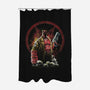 Painting Of The Half-Demon-None-Polyester-Shower Curtain-zascanauta
