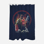 Painting Of The Half-Demon-None-Polyester-Shower Curtain-zascanauta