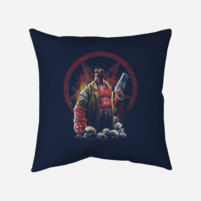 Painting Of The Half-Demon-None-Removable Cover w Insert-Throw Pillow-zascanauta