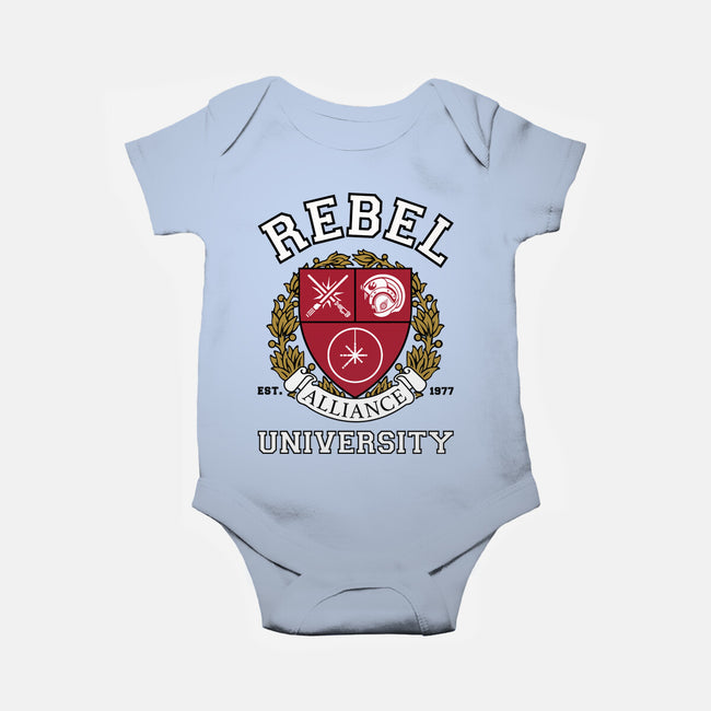 Rebel Alliance University-Baby-Basic-Onesie-DrMonekers