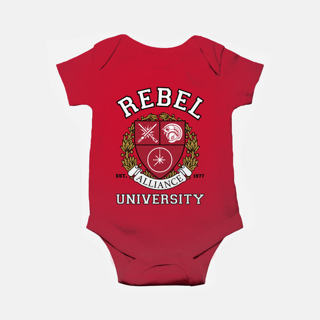 Rebel Alliance University-Baby-Basic-Onesie-DrMonekers
