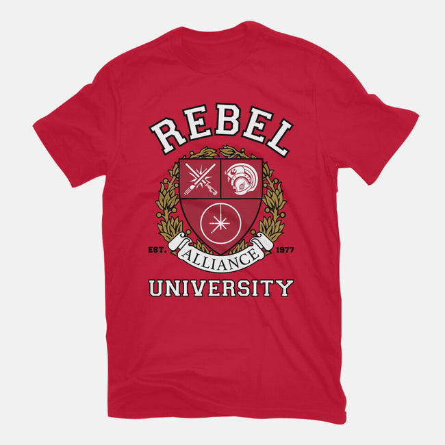 Rebel Alliance University-Mens-Basic-Tee-DrMonekers