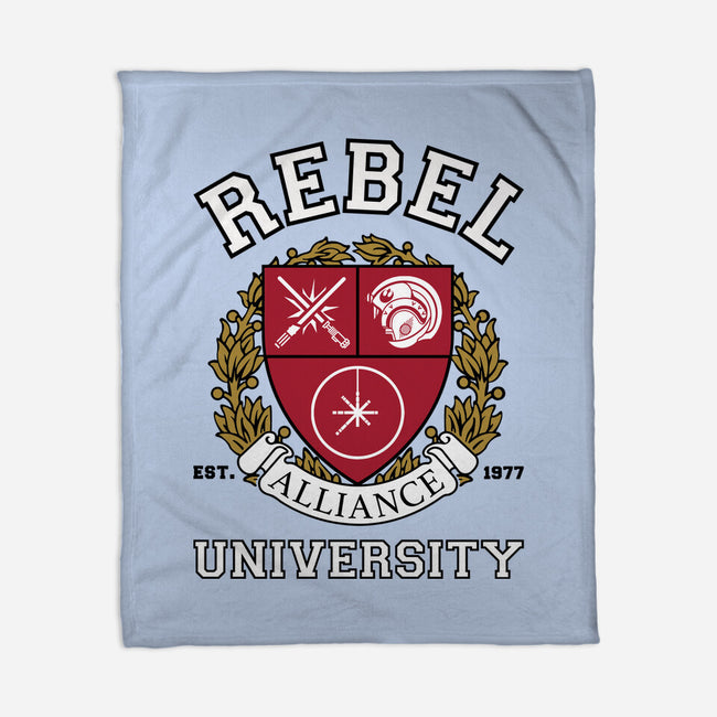 Rebel Alliance University-None-Fleece-Blanket-DrMonekers