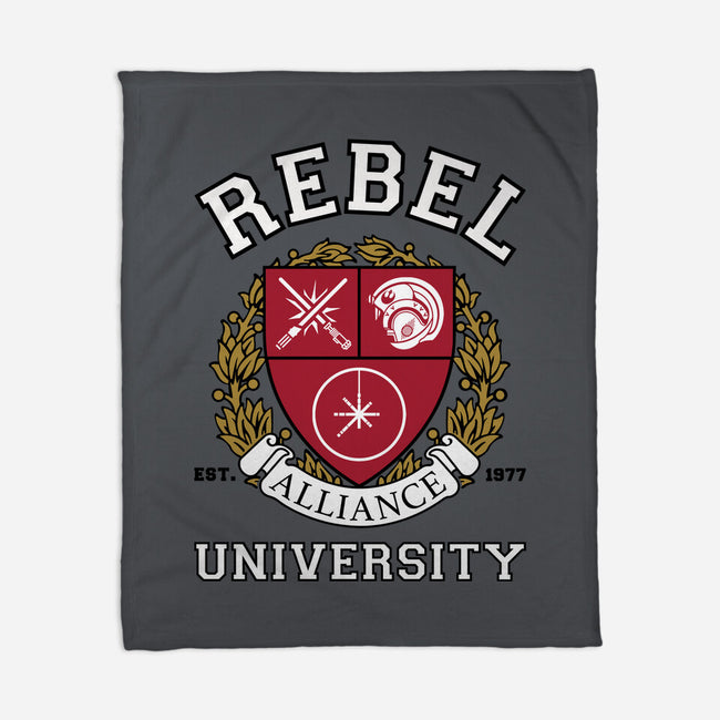 Rebel Alliance University-None-Fleece-Blanket-DrMonekers