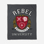 Rebel Alliance University-None-Fleece-Blanket-DrMonekers