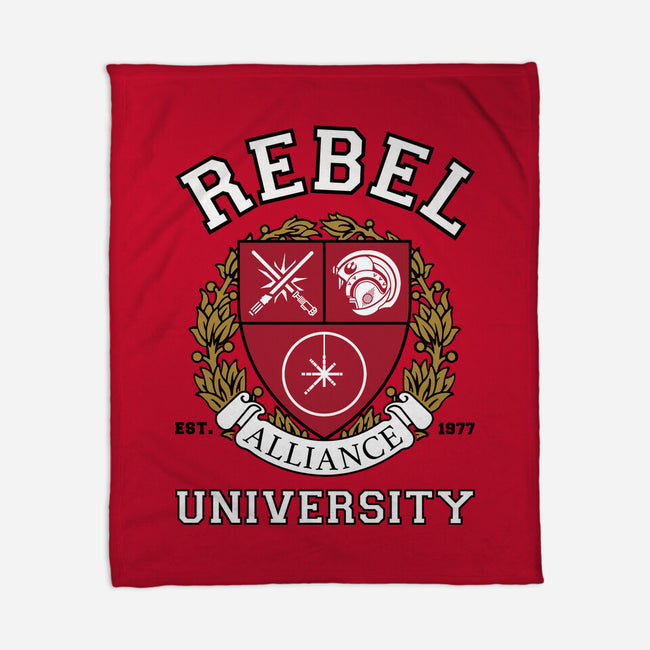 Rebel Alliance University-None-Fleece-Blanket-DrMonekers
