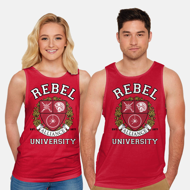 Rebel Alliance University-Unisex-Basic-Tank-DrMonekers