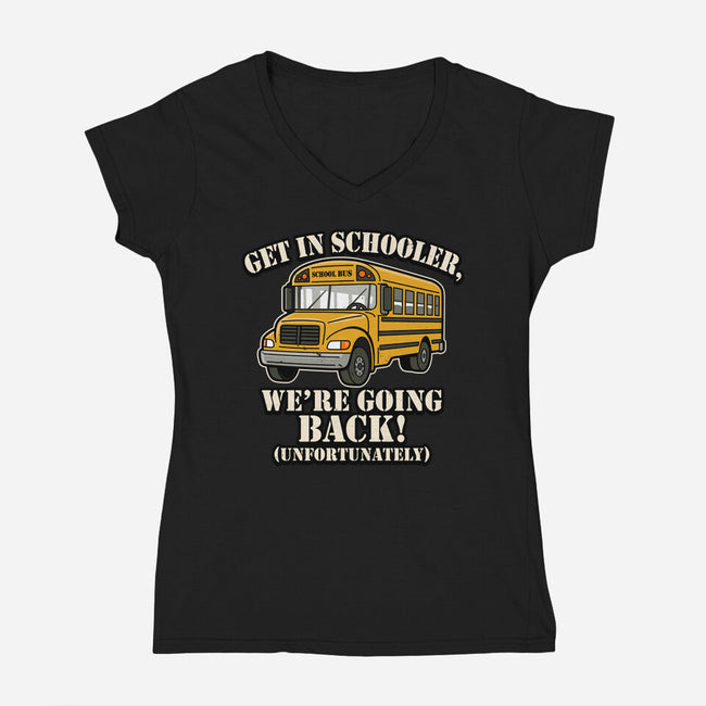 Get In Schooler-Womens-V-Neck-Tee-Boggs Nicolas