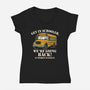 Get In Schooler-Womens-V-Neck-Tee-Boggs Nicolas