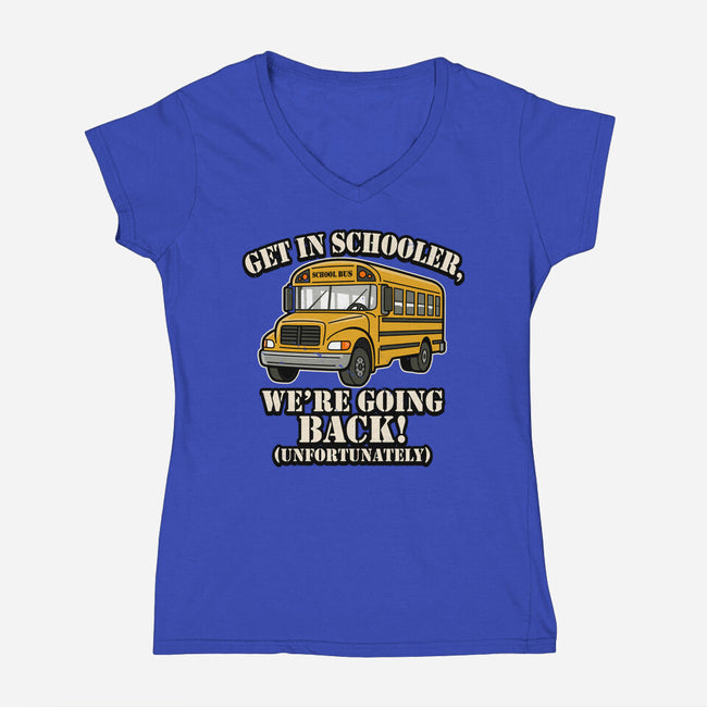 Get In Schooler-Womens-V-Neck-Tee-Boggs Nicolas