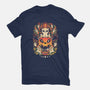 Spooky Cat Night-Womens-Fitted-Tee-eduely