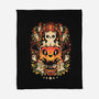 Spooky Cat Night-None-Fleece-Blanket-eduely