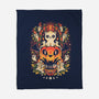 Spooky Cat Night-None-Fleece-Blanket-eduely